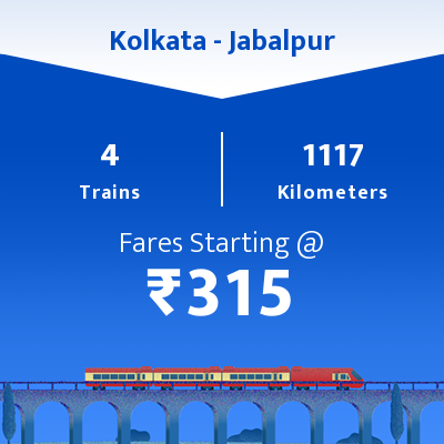 Kolkata To Jabalpur Trains